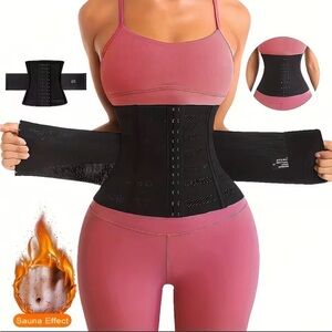 Black Waist Trainer Corset for Women